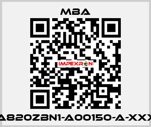 MBA820ZBN1-A00150-A-XXXXX MBA