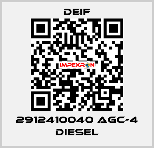 2912410040 AGC-4 Diesel Deif
