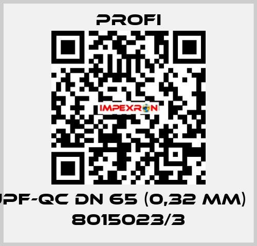 JPF-QC DN 65 (0,32 mm)  / 8015023/3 Profi