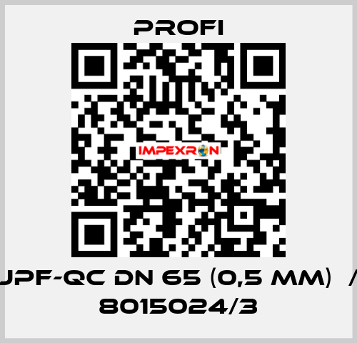 JPF-QC DN 65 (0,5 mm)  / 8015024/3 Profi