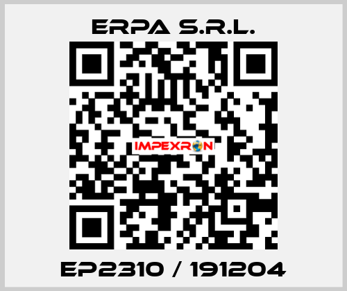 EP2310 / 191204 ERPA s.r.l.