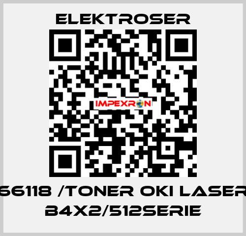 66118 /TONER OKI LASER B4X2/512Serie ELEKTROSER