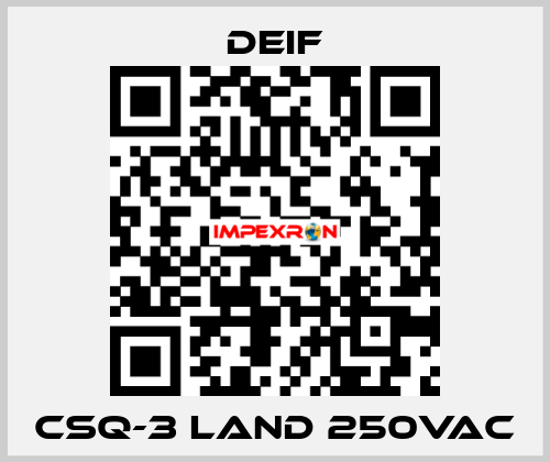 CSQ-3 Land 250VAC Deif