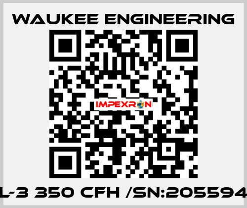 L-3 350 CFH /SN:205594 Waukee Engineering