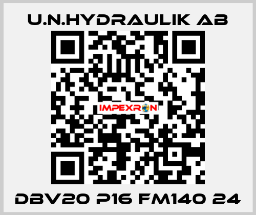 DBV20 P16 FM140 24 U.N.Hydraulik AB