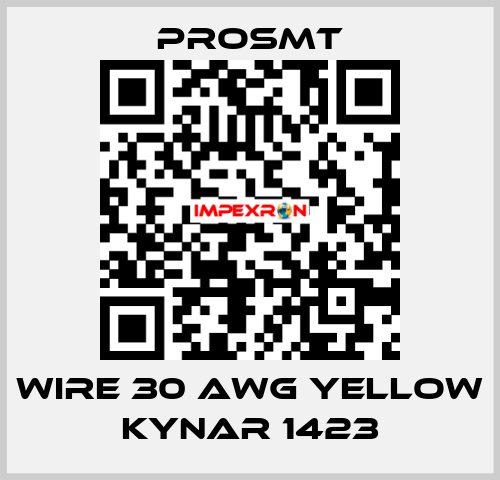 Wire 30 AWG Yellow Kynar 1423 Prosmt