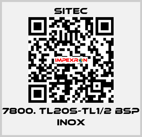 7800. TL20S-TL1/2 BSP inox SITEC