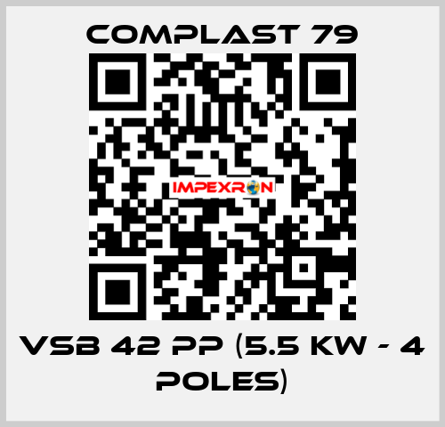 VSB 42 PP (5.5 Kw - 4 poles) COMPLAST 79