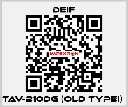 TAV-210DG (old type!)  Deif