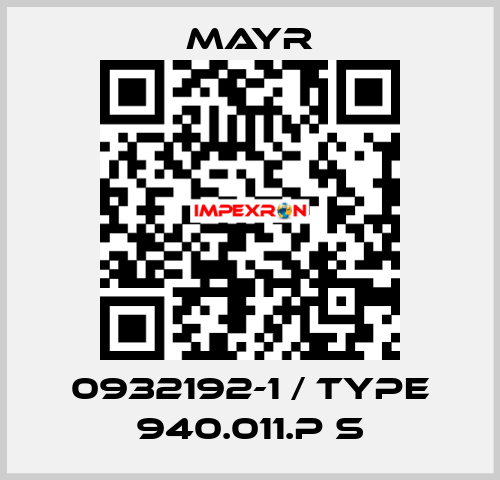 0932192-1 / Type 940.011.P S Mayr