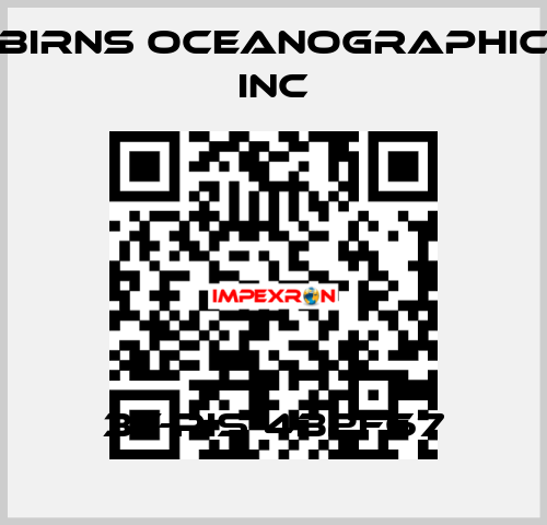 3T-PIS-4B2F67 BIRNS OCEANOGRAPHIC INC