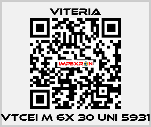VTCEI M 6x 30 UNI 5931 VITERIA