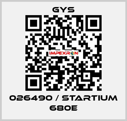 026490 / STARTIUM 680E GYS