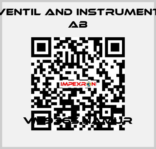 VM9365 NAMUR Ventil and Instrument AB