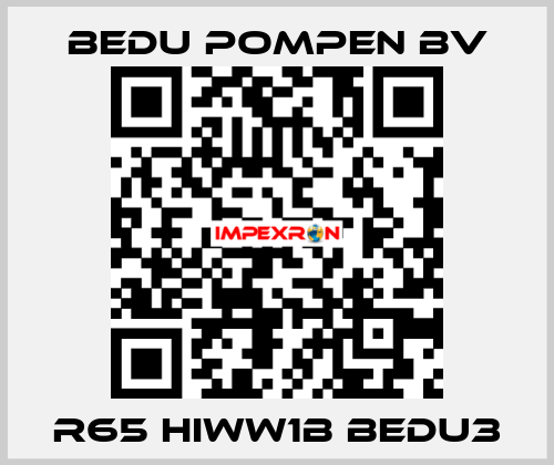 R65 HiWW1B BEDU3 BEDU Pompen BV