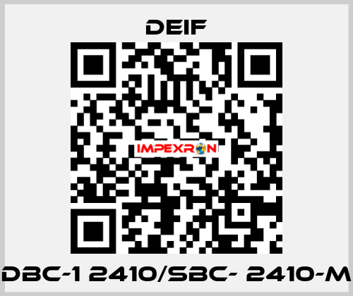 DBC-1 2410/SBC- 2410-M Deif