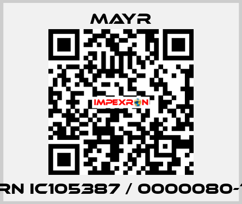 RN IC105387 / 0000080-1 Mayr