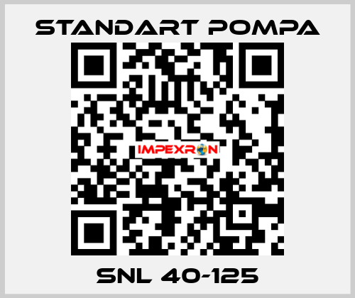 SNL 40-125 STANDART POMPA