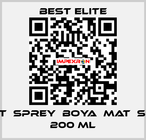 LIGHT	SPREY	BOYA	MAT	SIYAH  200 ml Best Elite