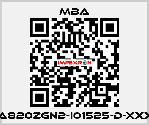 MBA820ZGN2-I01525-D-XXXXX MBA