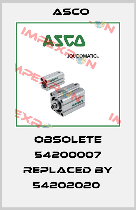 obsolete 54200007 replaced by 54202020  Asco