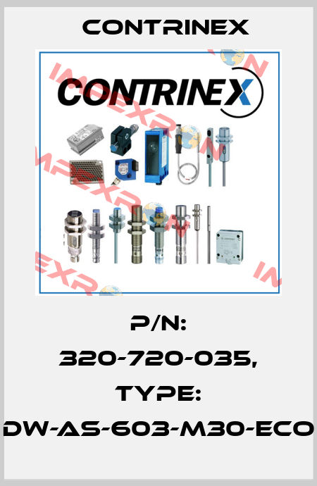 p/n: 320-720-035, Type: DW-AS-603-M30-ECO Contrinex