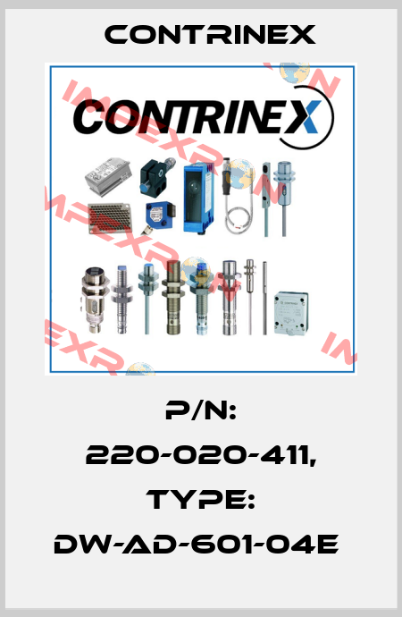 P/N: 220-020-411, Type: DW-AD-601-04E  Contrinex