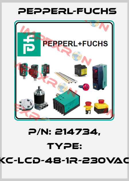 p/n: 214734, Type: KC-LCD-48-1R-230VAC Pepperl-Fuchs
