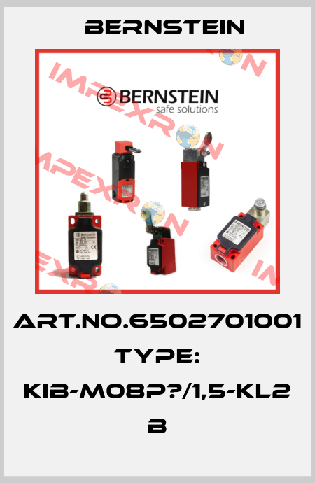 Art.No.6502701001 Type: KIB-M08P?/1,5-KL2            B Bernstein