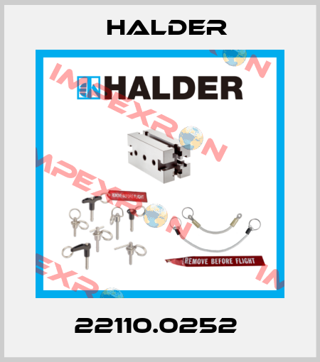 22110.0252  Halder