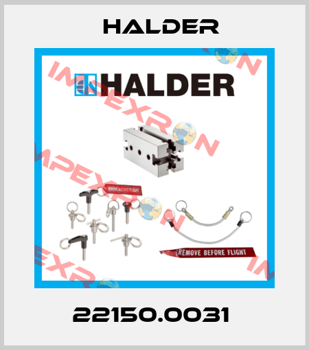 22150.0031  Halder