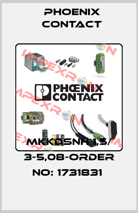 MKKDSNH 1,5/ 3-5,08-ORDER NO: 1731831  Phoenix Contact