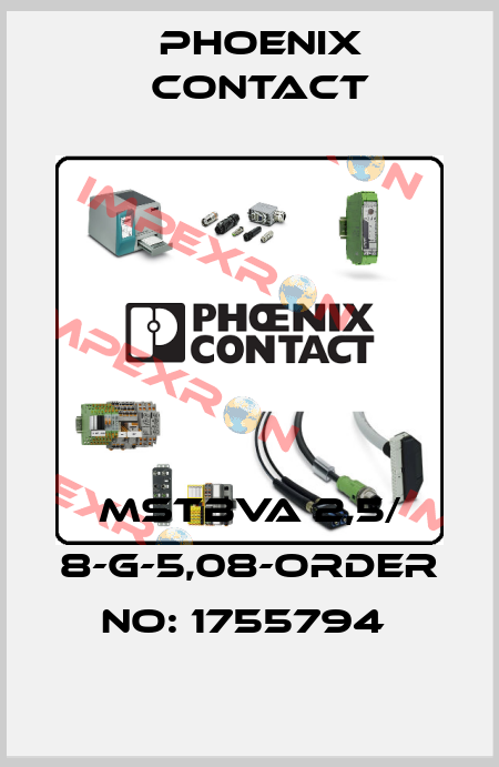 MSTBVA 2,5/ 8-G-5,08-ORDER NO: 1755794  Phoenix Contact