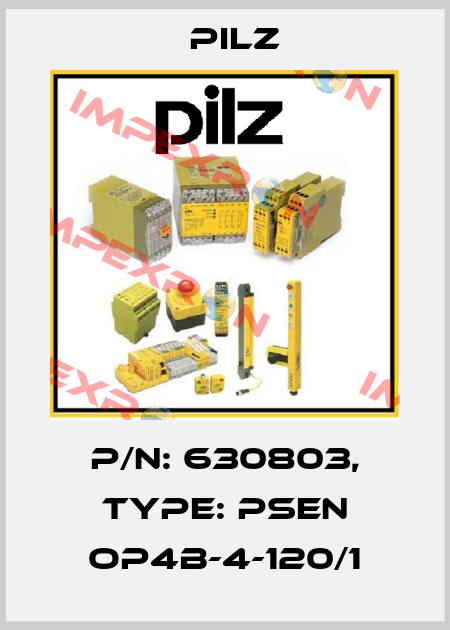 p/n: 630803, Type: PSEN op4B-4-120/1 Pilz