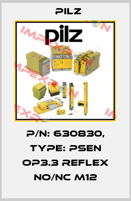 p/n: 630830, Type: PSEN op3.3 Reflex NO/NC M12 Pilz