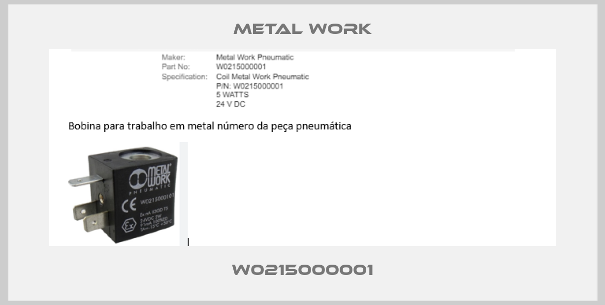 W0215000001 Metal Work