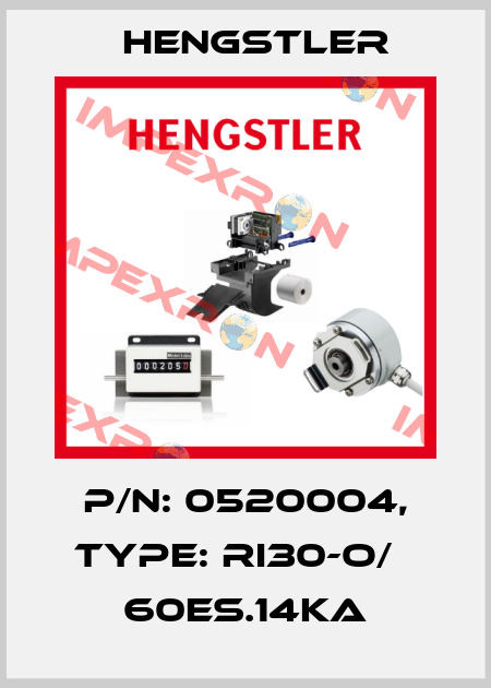p/n: 0520004, Type: RI30-O/   60ES.14KA Hengstler