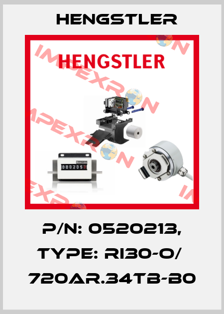 p/n: 0520213, Type: RI30-O/  720AR.34TB-B0 Hengstler