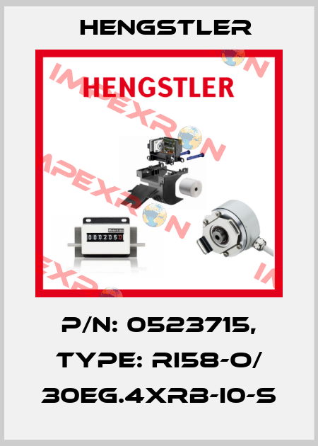 p/n: 0523715, Type: RI58-O/ 30EG.4XRB-I0-S Hengstler