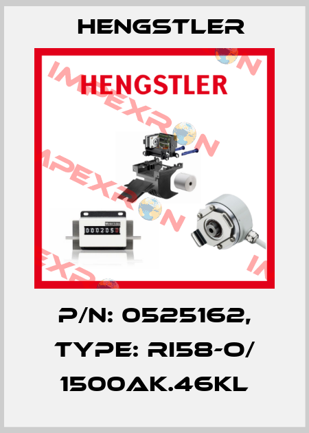 p/n: 0525162, Type: RI58-O/ 1500AK.46KL Hengstler