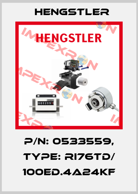 p/n: 0533559, Type: RI76TD/ 100ED.4A24KF Hengstler