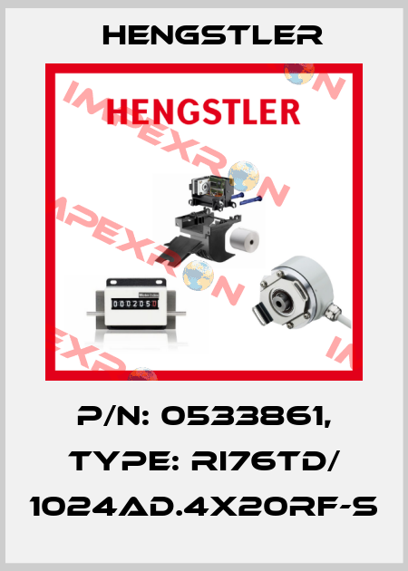p/n: 0533861, Type: RI76TD/ 1024AD.4X20RF-S Hengstler