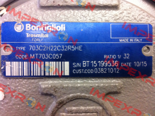 703C2H22C32R5HE customised Bonfiglioli