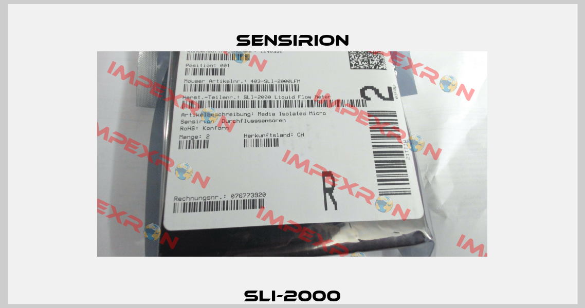 SLI-2000 SENSIRION
