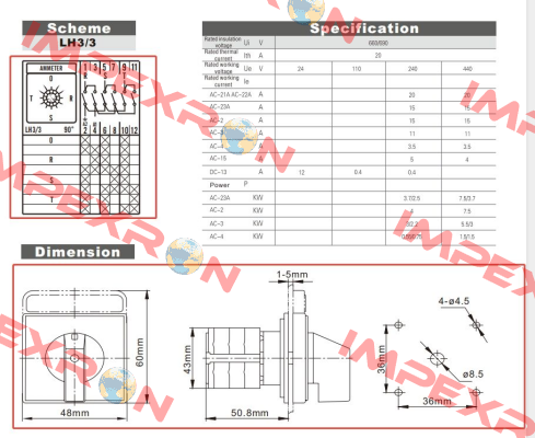 LW26-20 LH3.3A21I CanTak