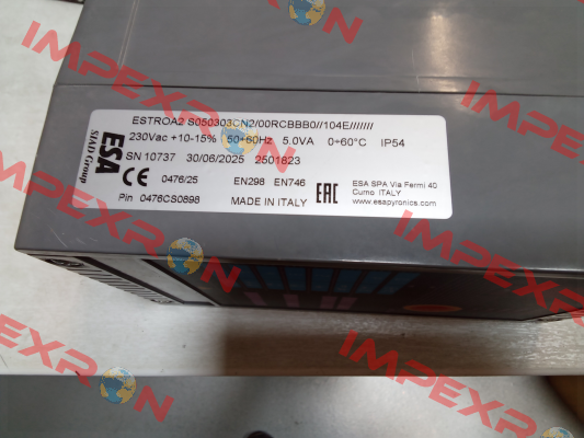 ESTROA2  S-05-03-03-CN-2-/00R ESA Pyronics International