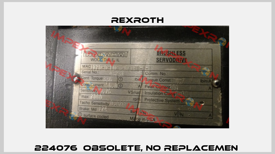 224076  obsolete, no replacemen  Rexroth