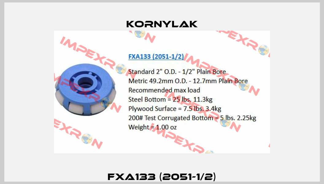 FXA133 (2051-1/2) Kornylak