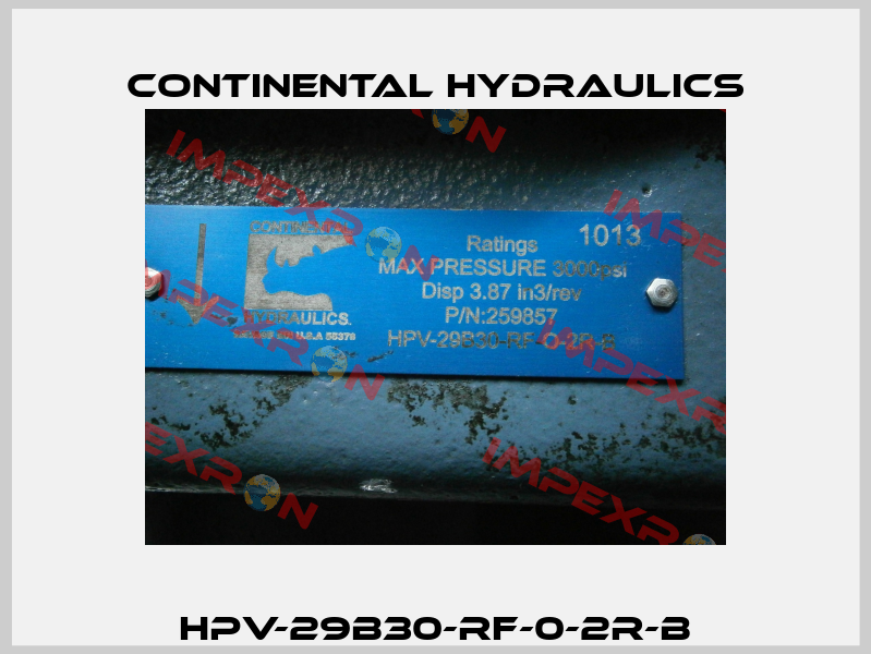HPV-29B30-RF-0-2R-B Continental Hydraulics