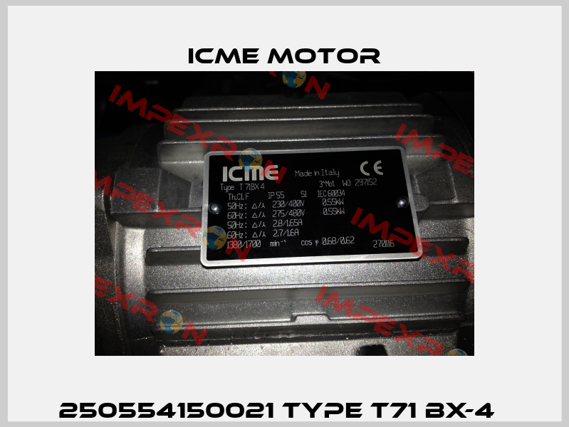 250554150021 Type T71 BX-4   Icme Motor